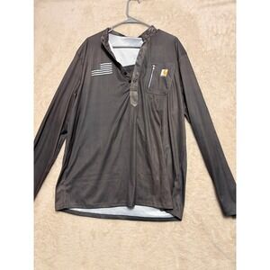 Carhartt Black Long Sleeve Shirt with Flag and Logo